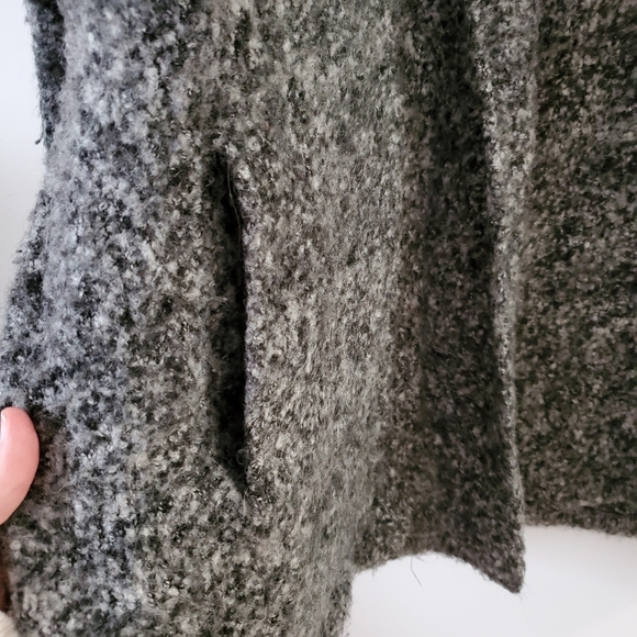 🌹 LOFT Heavy Grey Knit Open Cardigan - Picture 5 of 9